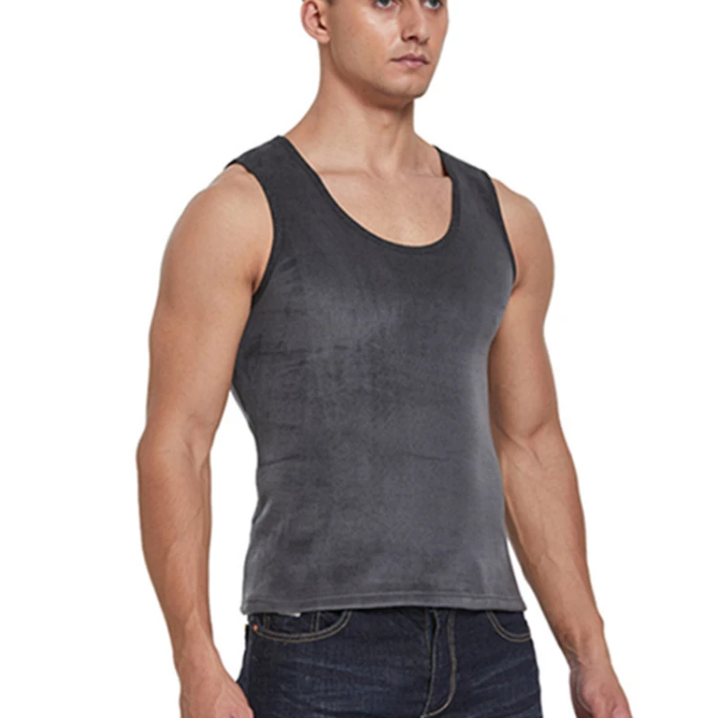 Winter Clothes for Men Warm Underwear Men Vest  Men's Thermo Shaping Undershirt Male Vest Comfortable Velvet Thermal Shirt
