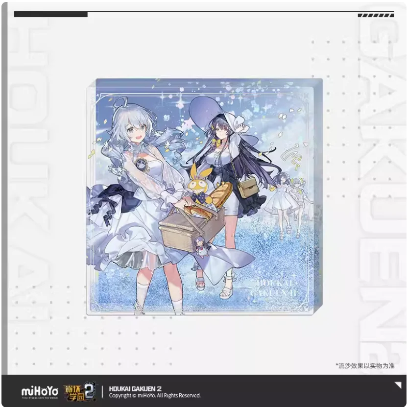 Коллекция 2024 аниме Houkai Gakuen 2 за раз серия четкости акриловые украшения из зыбучих