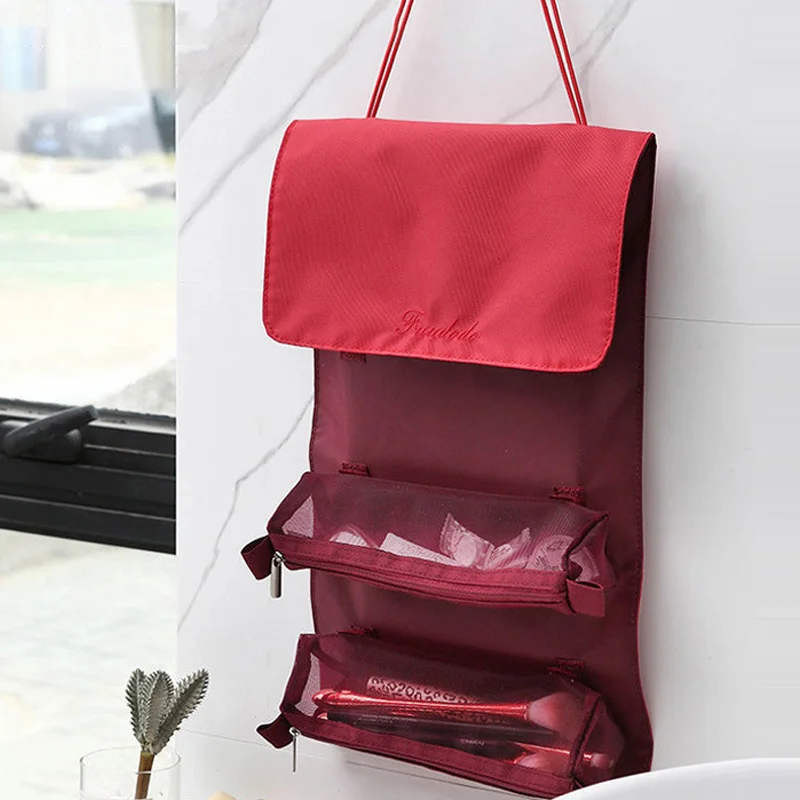 Detachable Four In One Cosmetic Bag Multifunctional Simple Travel Handheld Folding Travel Cosmetic Storage Wash Bag