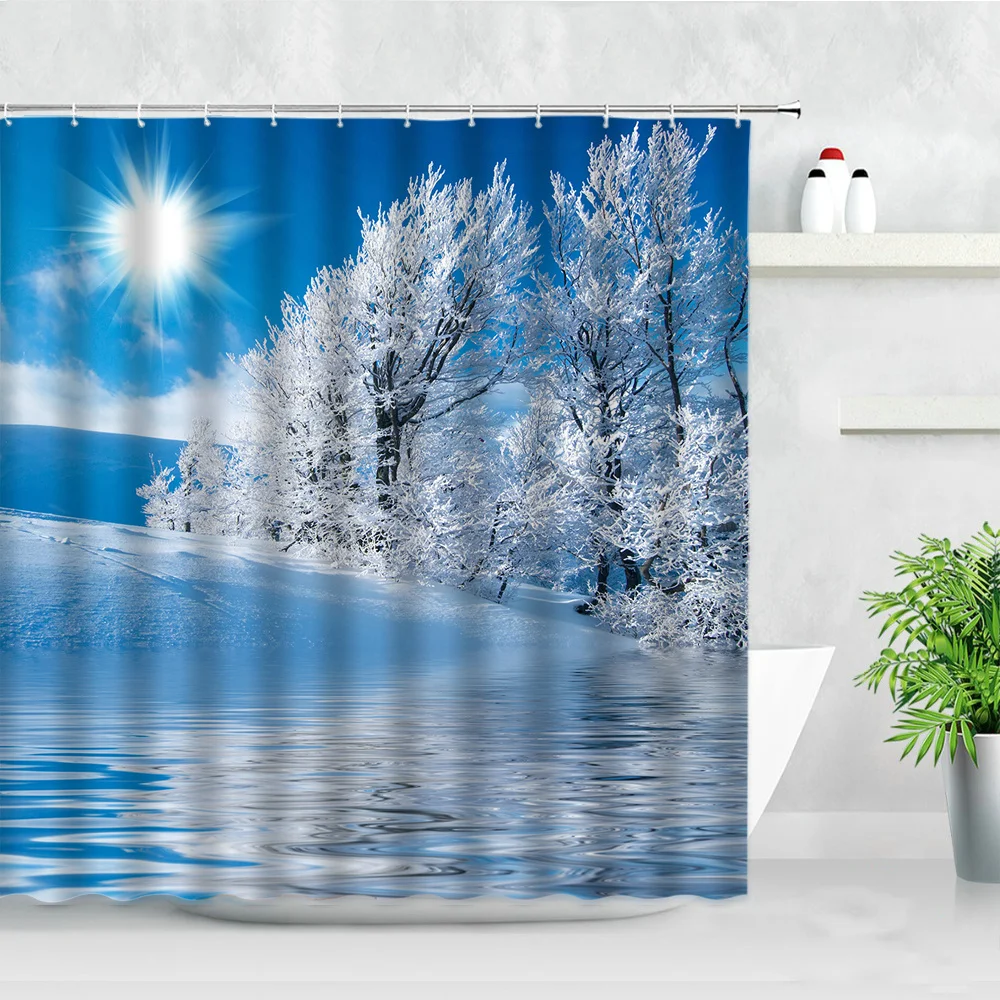 

Bohemian Home Decor Shower Curtain Bathroom Accessories Bathroom Waterproof Curtain with Hooks Bathtub Screen Divider Banheiro