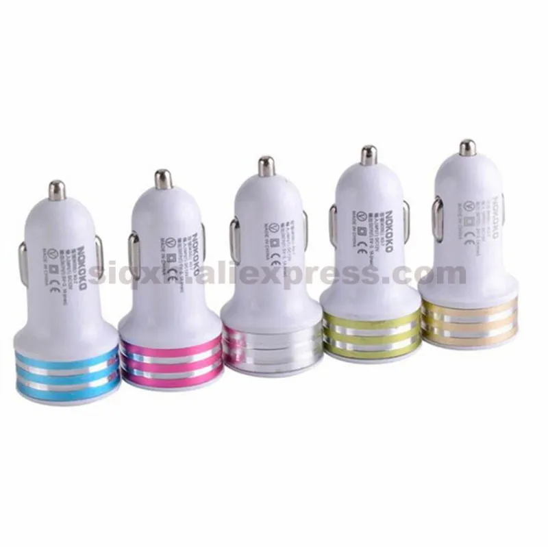 500 шт. автомобильное зарядное устройство с двумя Usb-портами |