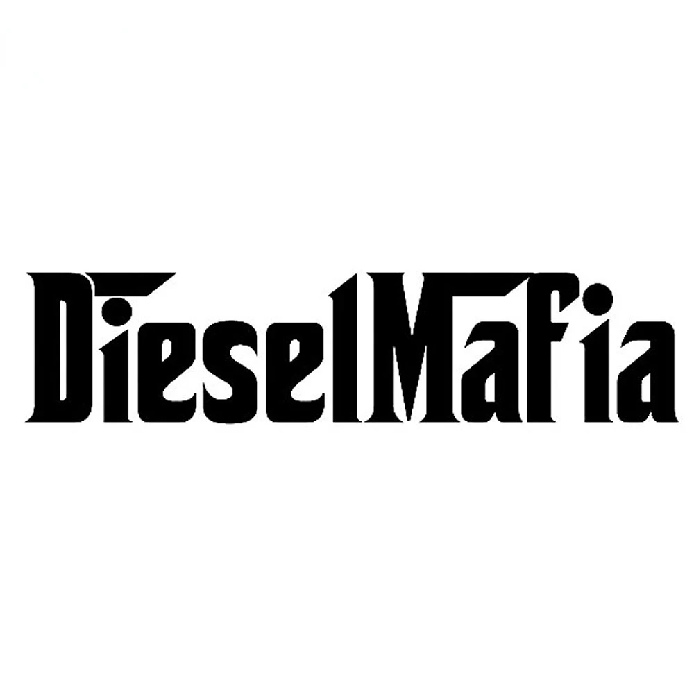 

12.7CM*3CM Diesel Mafia Vinyl Car Stickers Decals Black/Silver