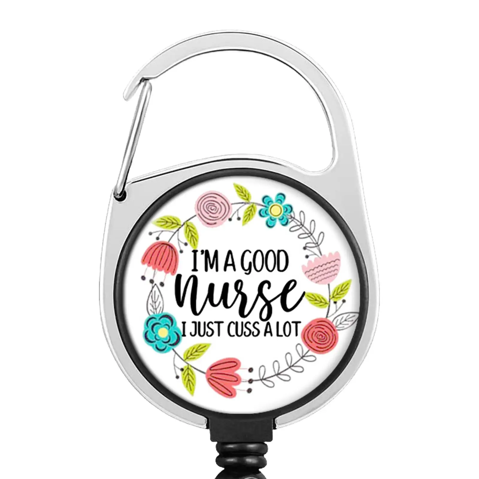 Выдвижной брелок с металлическим карабином держатель для ремня офиса учителей и