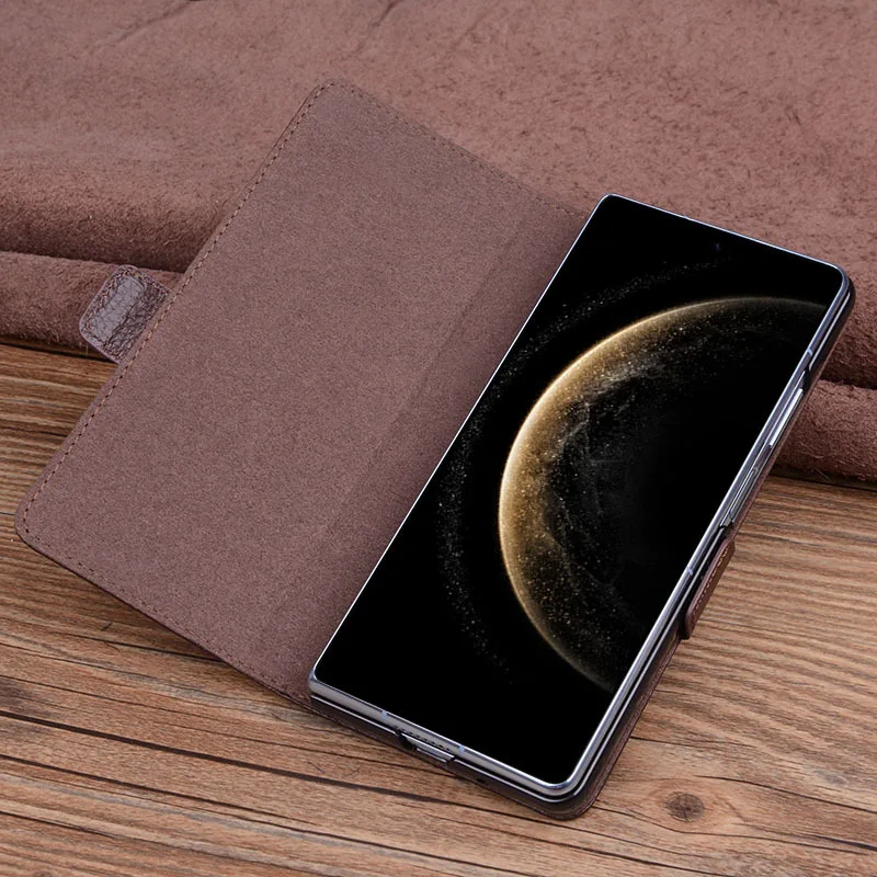 Wobiloo чехол-кошелек из натуральной кожи деловой чехол для телефона Huawei Mate X6 чехлы