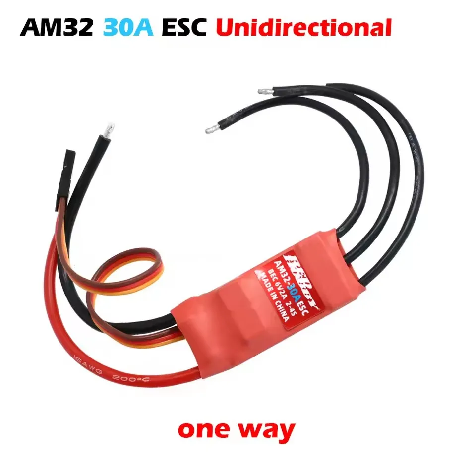Фото 2-4S AM32 30A Redhobby двухсторонний бесщеточный регулятор скорости ESC с 6 В 2 А UBEC для радиоуправляемого мультикоптера, самолета, радиоуправляемого автомобиля, лодки №4
