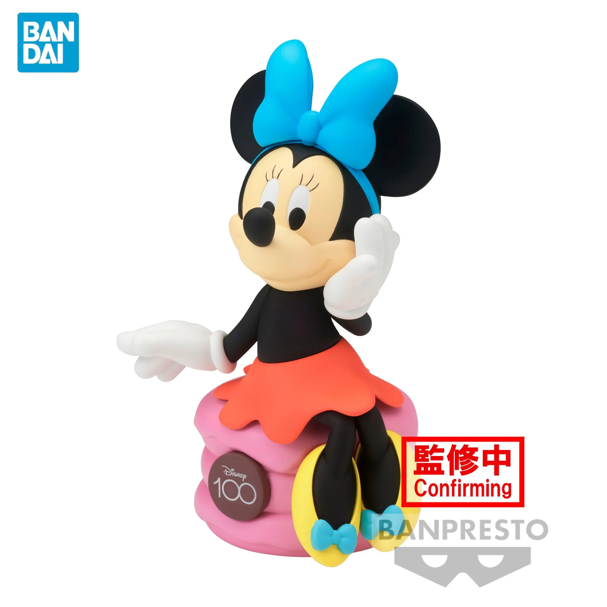 

Original Bandai Disney Minnie Mouse Anime Figure Toys Banpresto Mickey PVC Model Collectible Kids Birthday Gift
