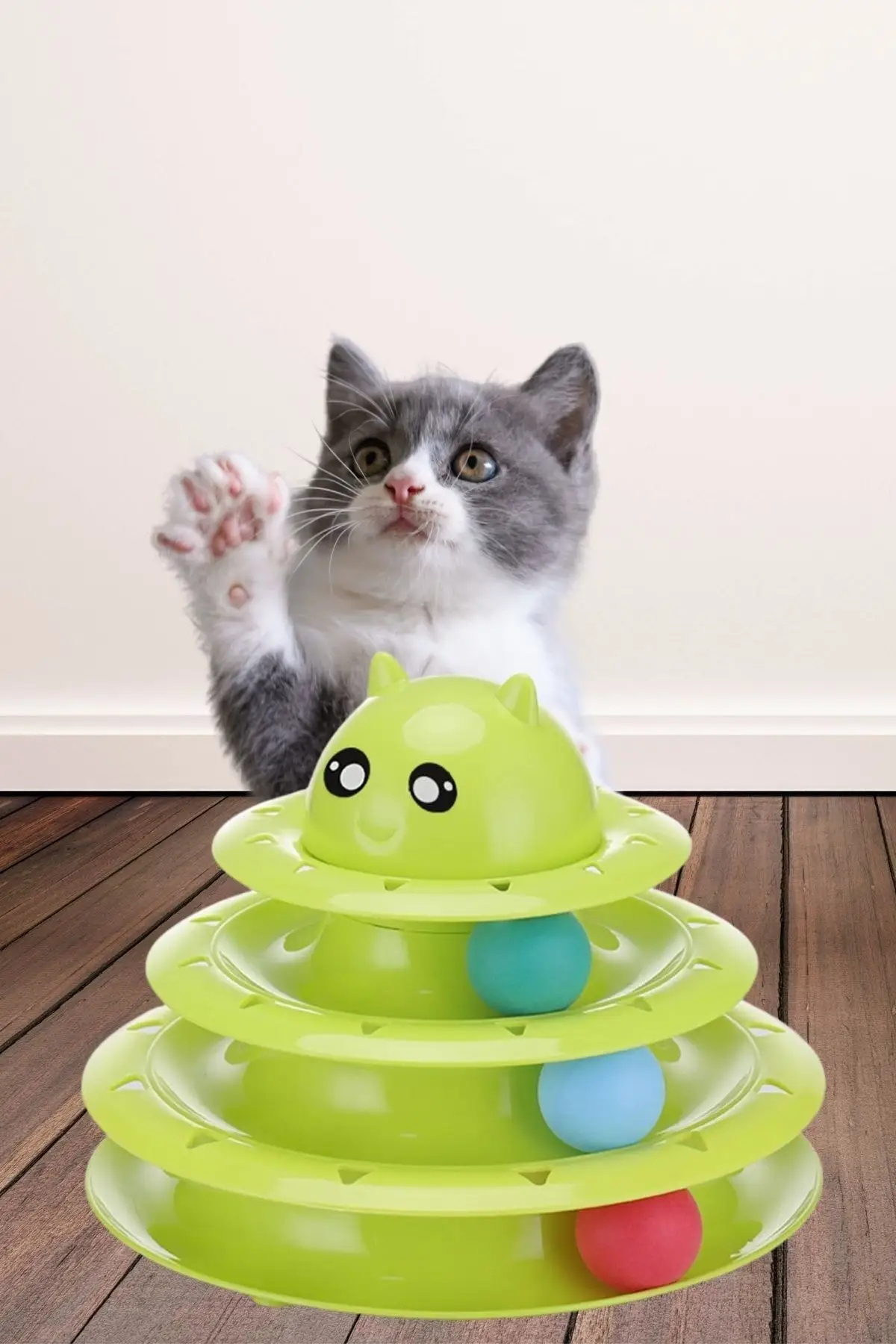 Cat Head 3-Tier Toy Fun | Дом и сад