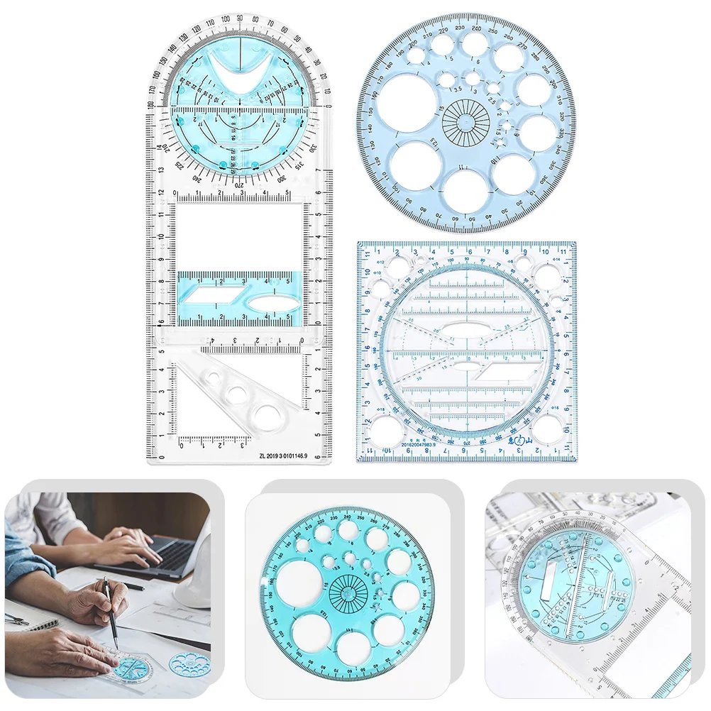 

Drafting Ruler Geometric Drawing Stencils Templates Architecture Tools Circle Interior Design Architect Engineering Template