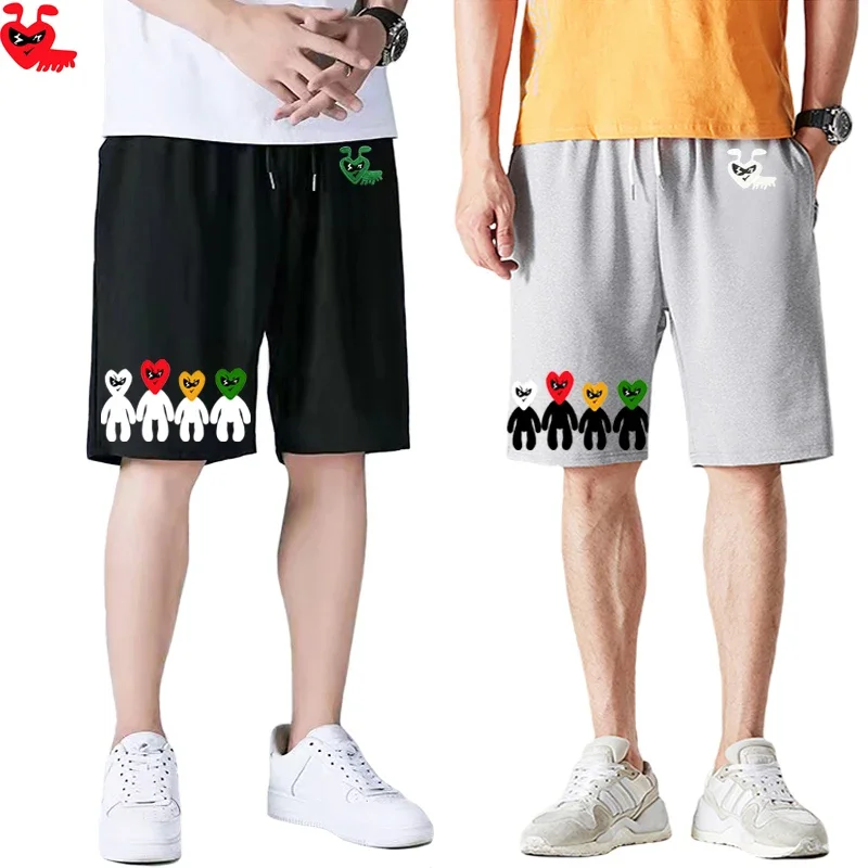 Мужские шорты Break Egg хлопковые летние полуповседневные с вышивкой мультфильма