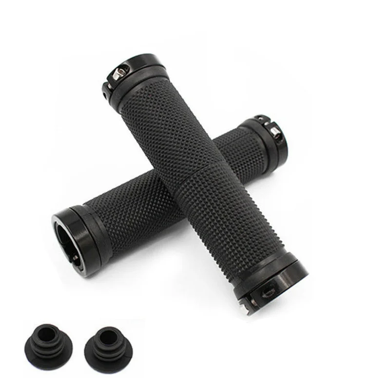 

6 Color Bicycle Grips Bike Handbar Grips Rubber Non-slip Bilateral Lock Cycling Aluminium Alloy Handlebar Grips