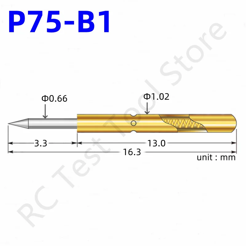 

Пружинный тестовый щуп P75-B1 AOSHANG