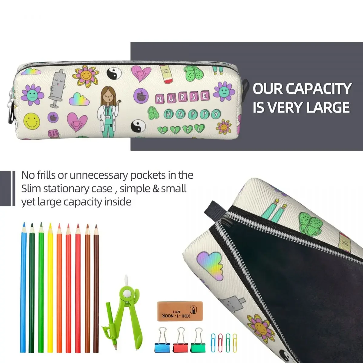 Enfermera En Apuros медсестра медицинский доктор пеналы коробка для ручек студенческой