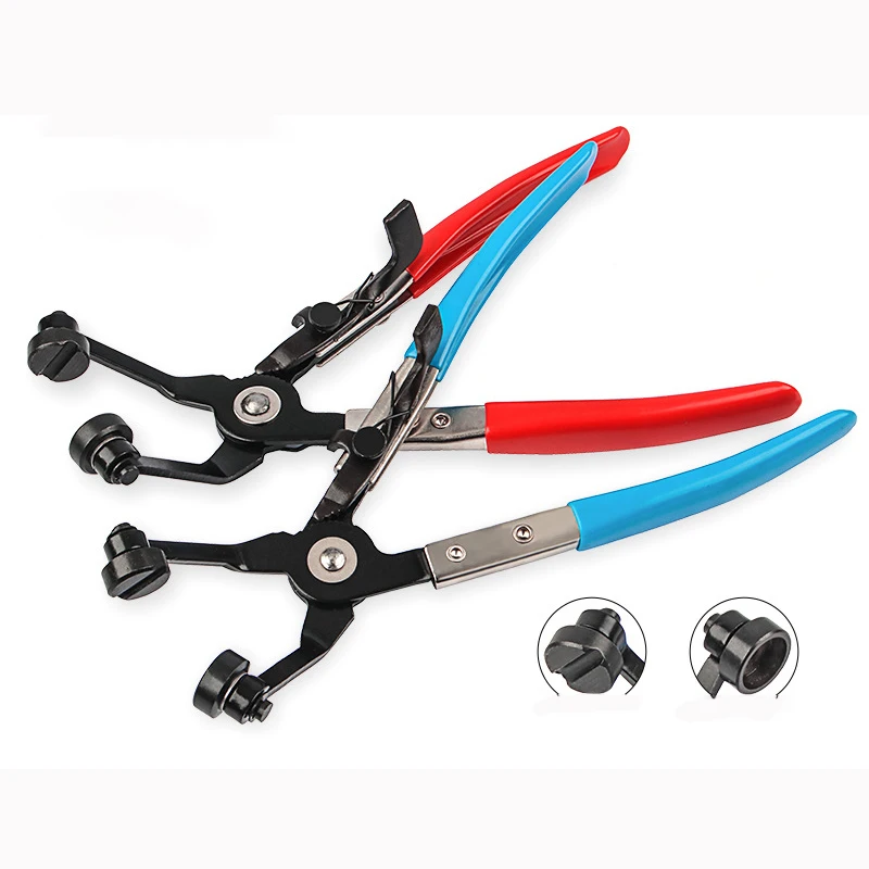 

Long Automotive Hose Clamp Pliers Straight Throat Pipe Clamp Removal Tool Plastic Handle Automotive Water Pipe Clamp