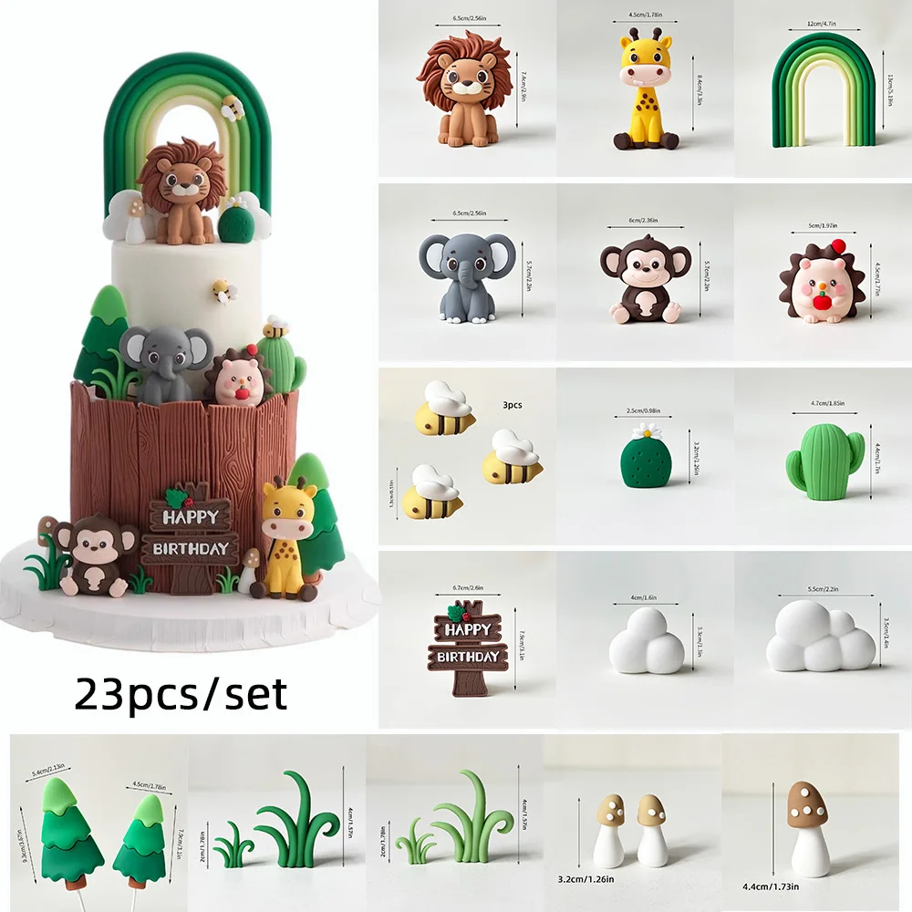 

Топпер для торта "Животные джунглей"