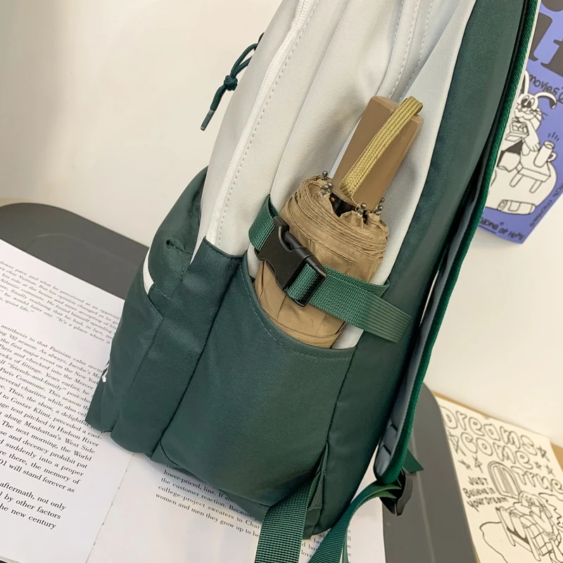 High School Students Casual Fashion Simple Large Capacity Small Fresh Secondary School Students Backpack Female Shoulder Bag Col