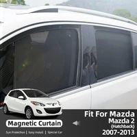 car sun curtain for mazda m2 hatchback 2007 2013 magnetic anti uv sunshade foldable windshield kids sun visor summer protect