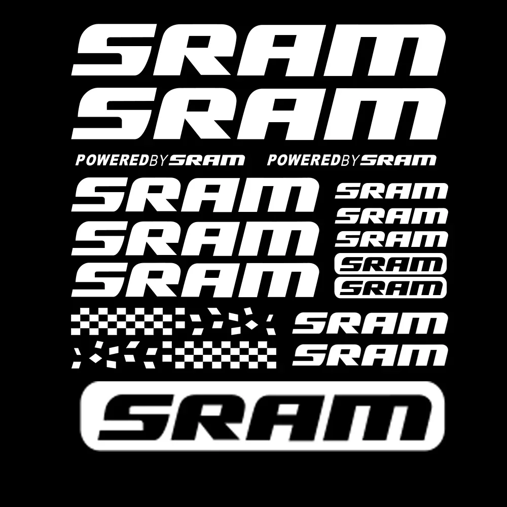 

Автомобильная наклейка, совместимая с Sram, виниловая наклейка, наклейки, лист велосипедной рамы, велосипедный велосипед Mtb 24*17 см