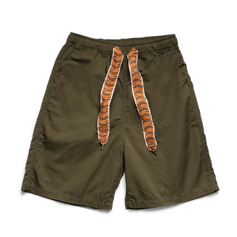 

23SS Two Color KAPITAL Tiger Stripe Webbing Drawstring Baggy Shorts For Men Wome