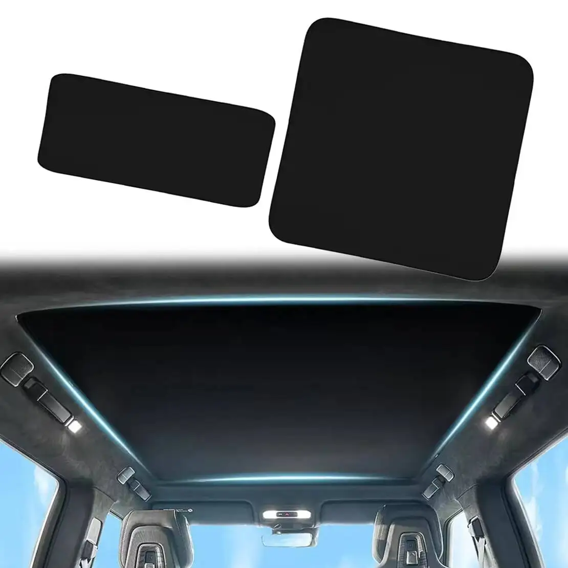 Черный стеклянный солнцезащитный козырек солнцезащитная сетка на крышу новинка