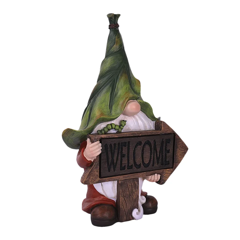 

Resin Ornaments Solar Light Adornment Swedish Gnome Garden Decoration Crafts Creative Desktop Yard Lamp Decorate