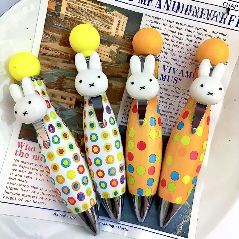 Фото Аниме-ручка Miffy: шариковая, гелевая, с кнопочным механизмом, для подписи, красивая, мультяшная, хит продаж, оптом, практичная, отличный подарок №2