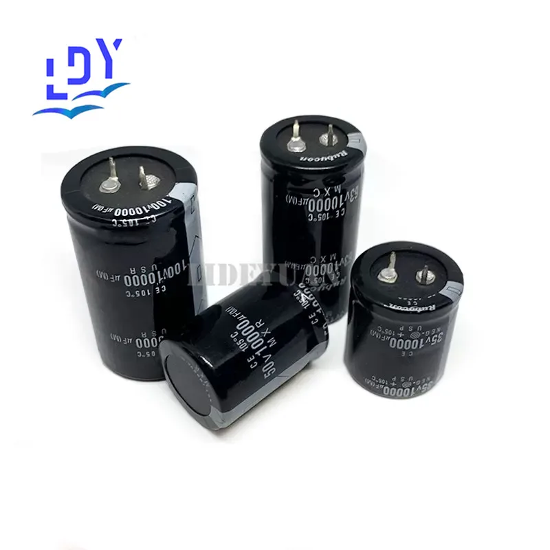 

1pcs Bull Angle Capacitor 63v10000uf Size 30X50/60 35X45/50/60 Aluminum electrolytic Capacitor 10000uf 63v commonly used