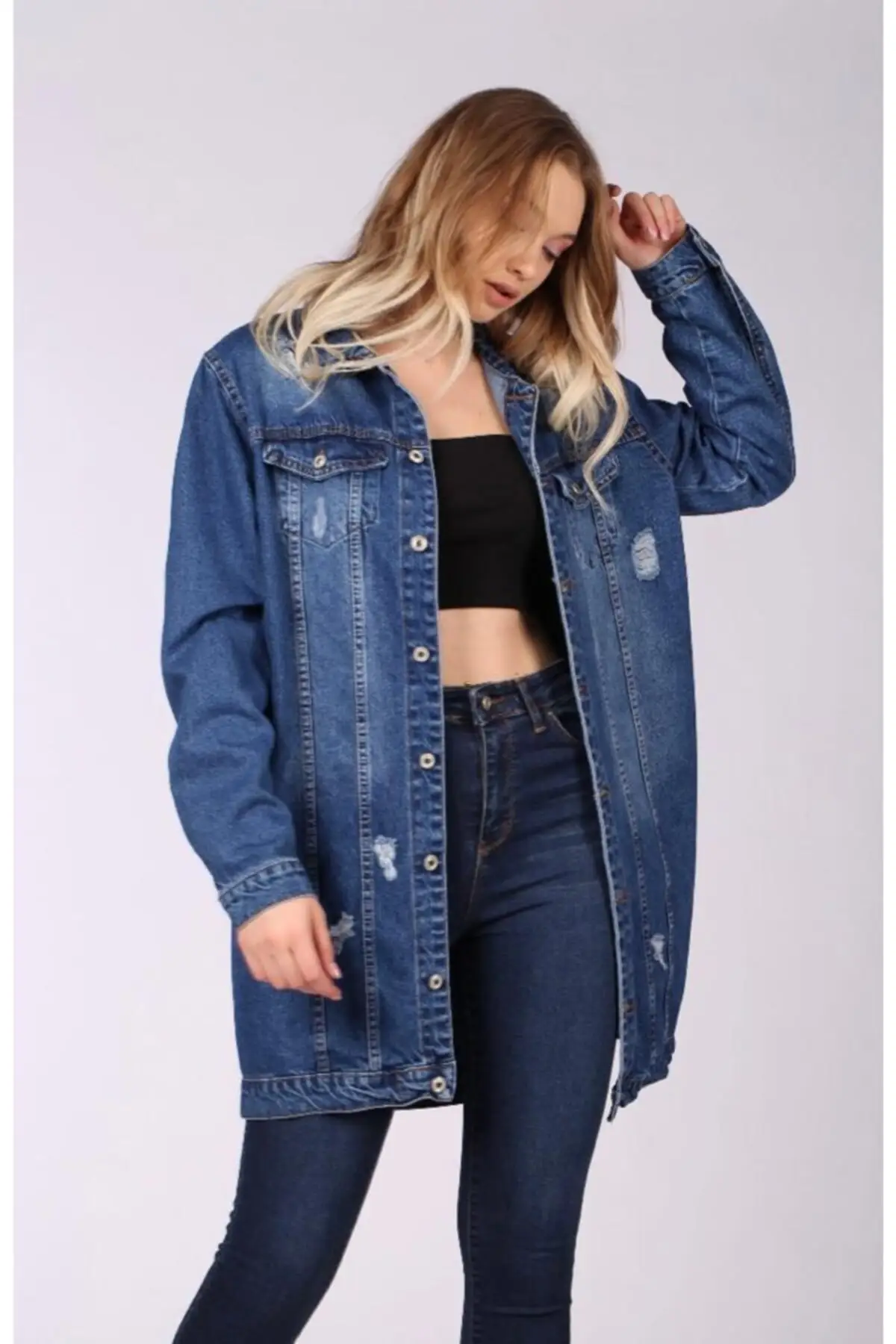 

Women's Fashion Denim Jacket Coat Jeans Jacket