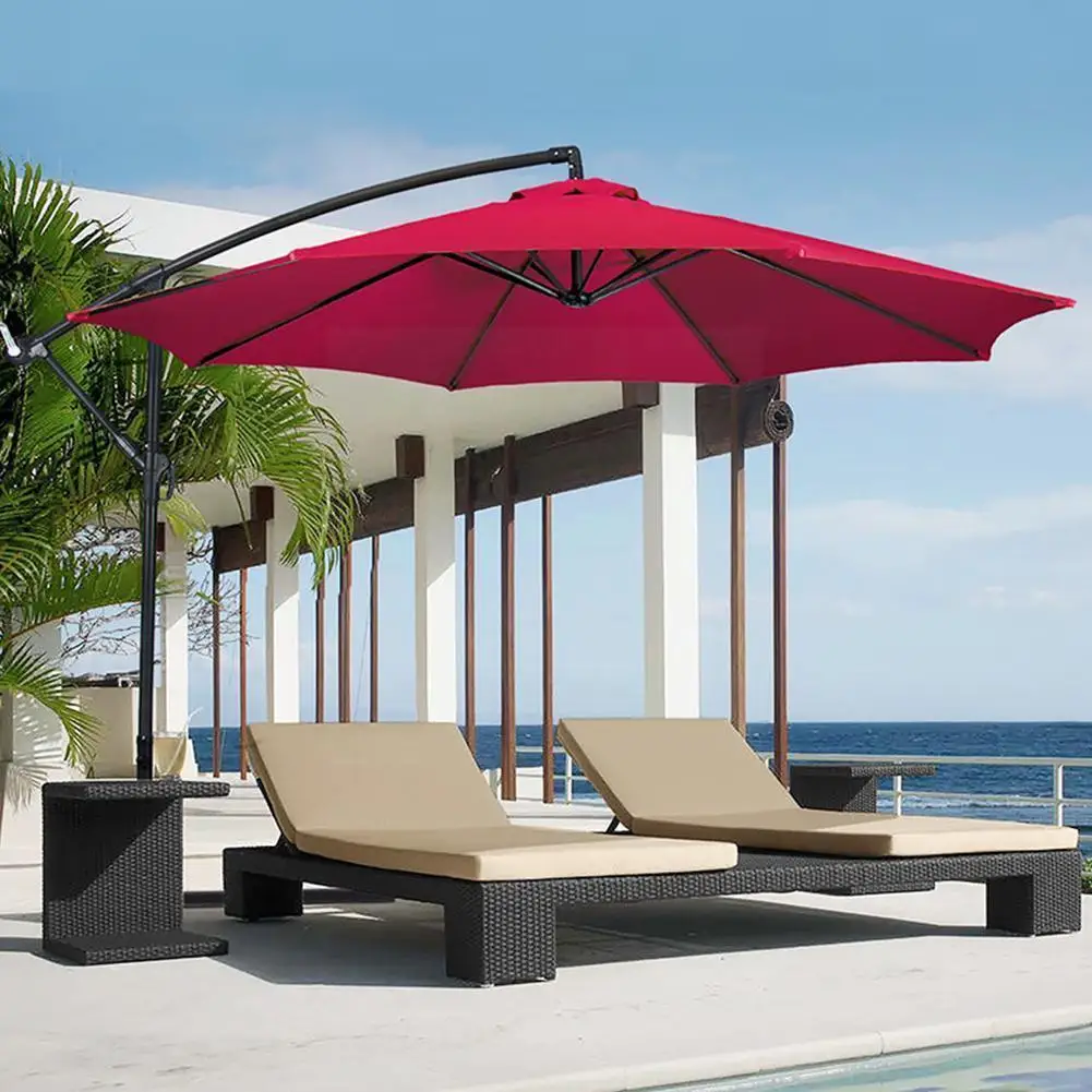 

Outdoor Parasol Cloth Beach Umbrella Rainproof UV Protection Canopy Umbrella without Canopy Outdoor Beach Stand Umbrella H0Q3