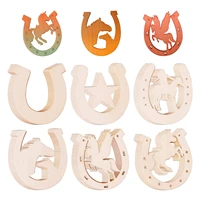 36 pieces unfinished horseshoes wood cutouts wood paint crafts horse shoes shaped 36pcs unfinished wood cutouts craft diy