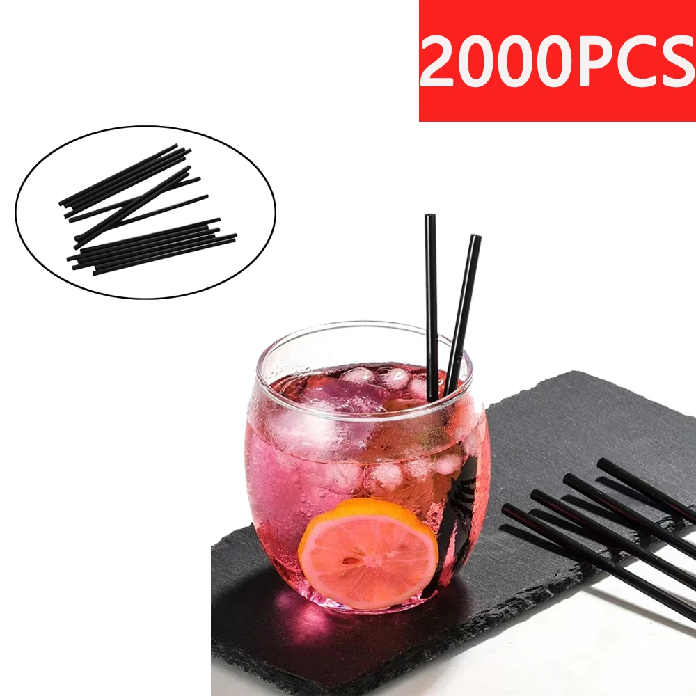 

Flexible Plastic Straws Black Straws Accessory Straw Drinking Wedding Tube Party Drink Bar Curved Bendable