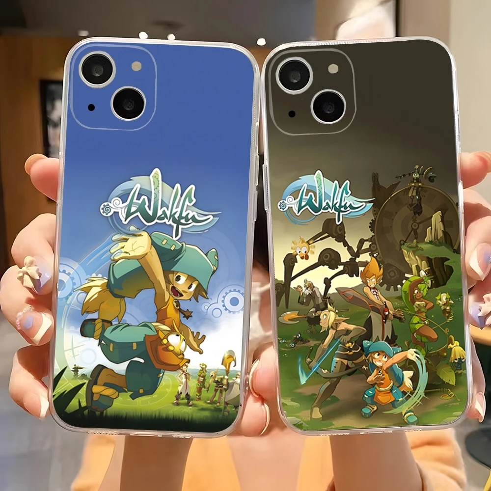 Игровой чехол W-wakfu для 15 Pro Max Iphone 16 Plus 11 14 12 13 Mini 7 8 X XR XS SE 2020 прозрачный