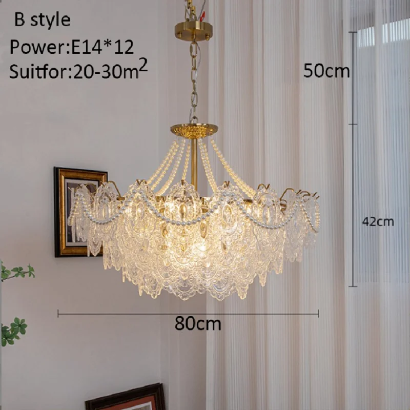 

Роскошная люстра для виллы Hyundai E14LED, стеклянный абажур, простые декоративные лампы для спальни, столовой, интерьера