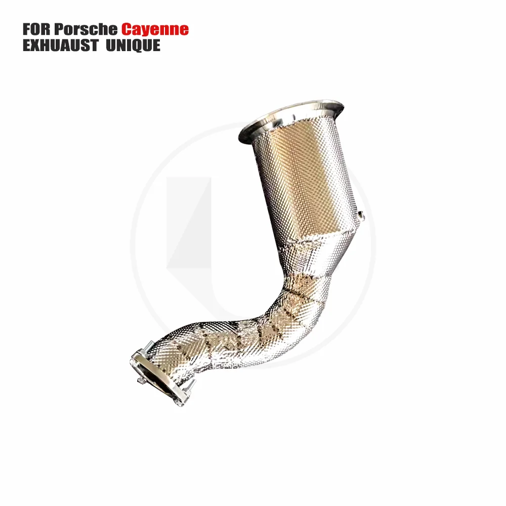 

UNIQUE Car Accessories Exhaust Downpipe High Flow Performance for Porsche 9Y0 E3 Cayenne 2.9t 3.0T With OPF Catalytic Converter