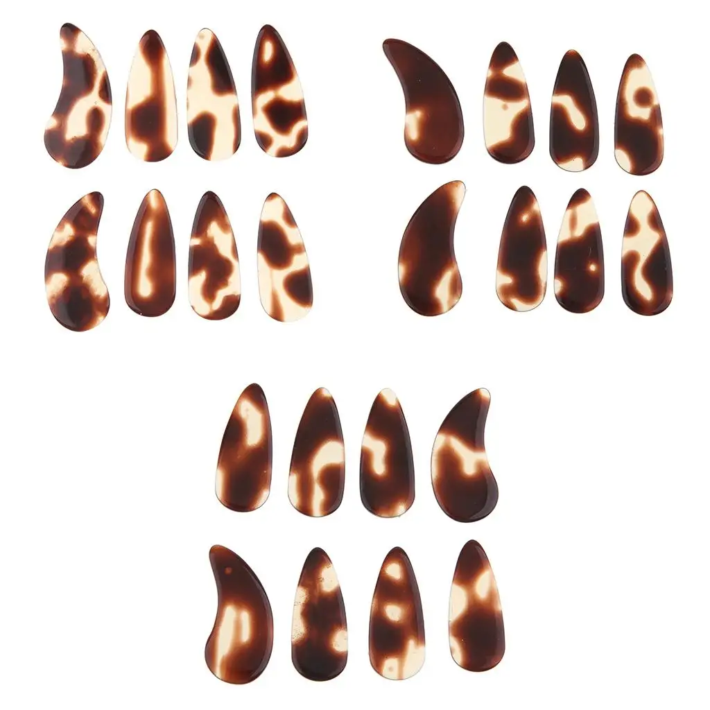 8шт Guzheng китайская цитра плоские блестящие пальчики для ногтей с