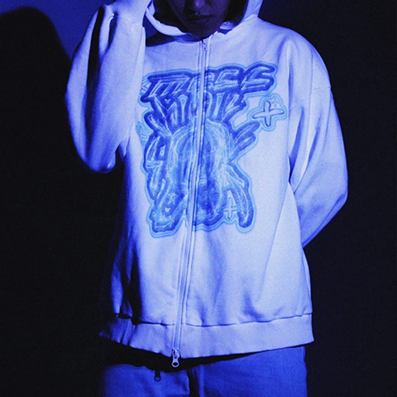 Уличная мода Толстовка для мужчин куртка в южнокорейском стиле Харадзюку на