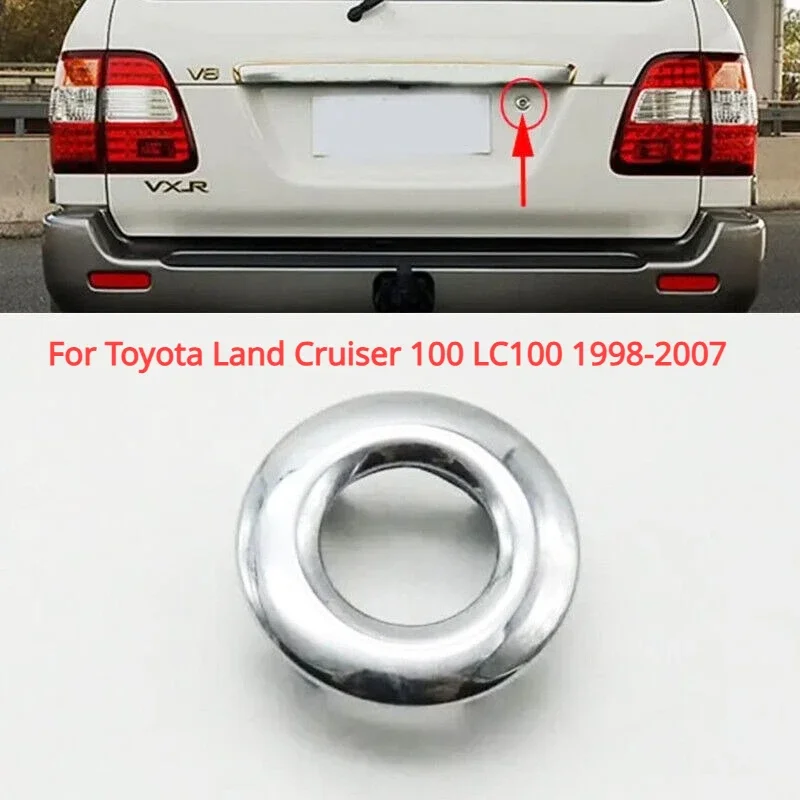 

Для Toyota Land Cruiser 100 LC100 1998-2007 автомобильный задний багажник, задняя дверь, замок, отверстие, накладка, кольцо, крышка, хром