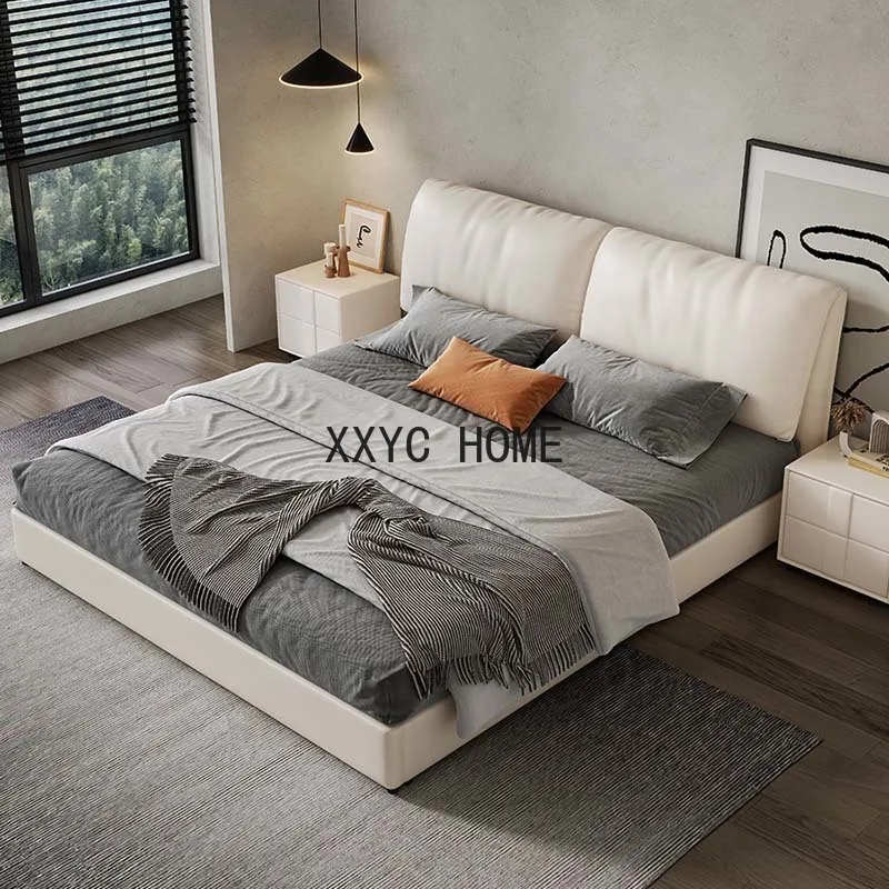 Двуспальная Скандинавская кровать роскошная для хранения современная