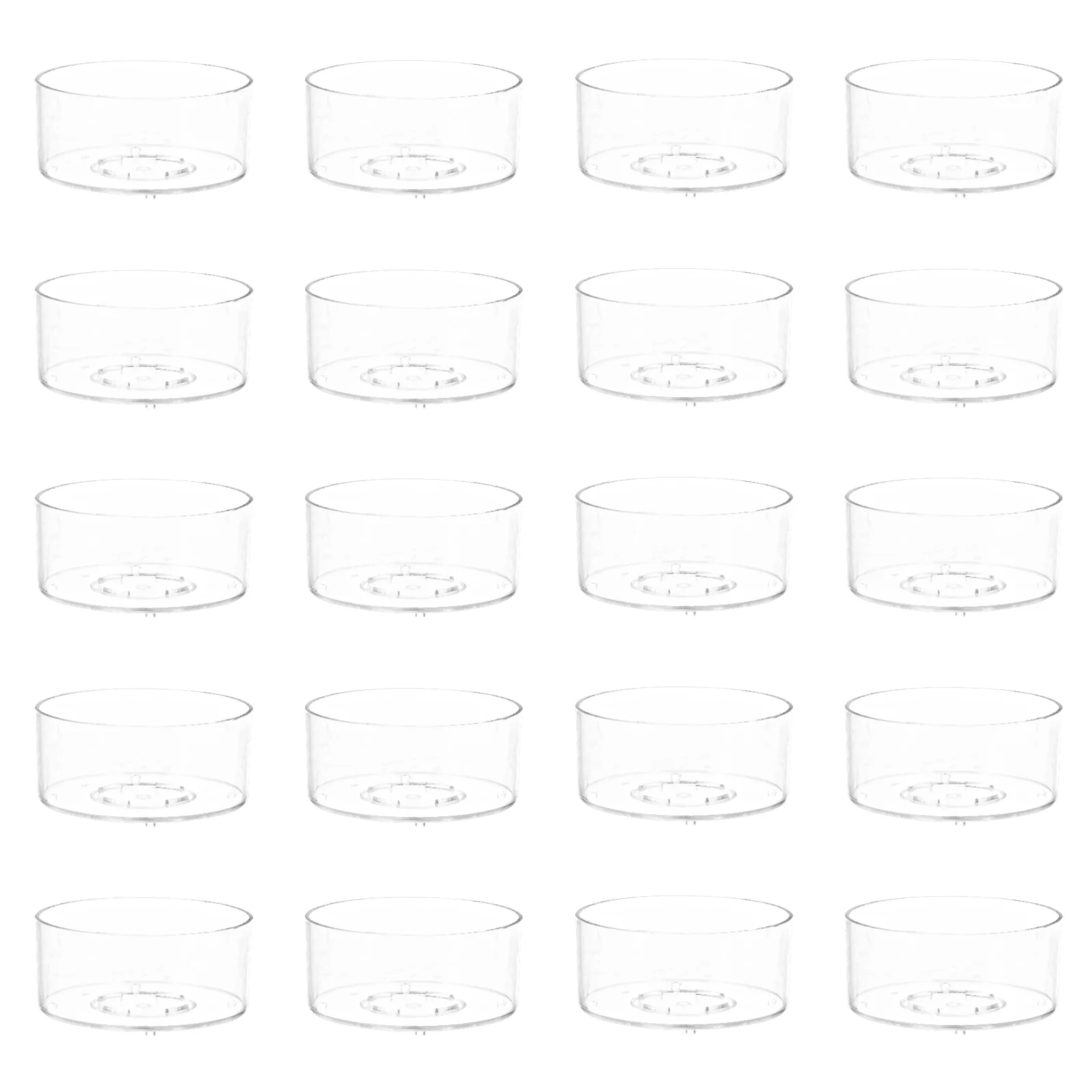 

20 Pcs Setting Box Clear Container Lovely Shell Plastic DIY Inflaming Retarding Wax Melt Mold