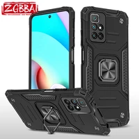 shockproof armor protection phone case for redmi 10 9 8 9a 9c 8a 9power 9prime ring holder back cover for redmi k40 k30 pro plus