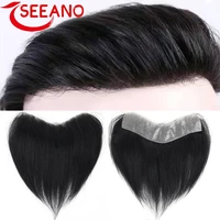 seeano synthetic forehead hairline toupees v shaped front fassels forehead invisible wig tapes mens invisible wig stickers