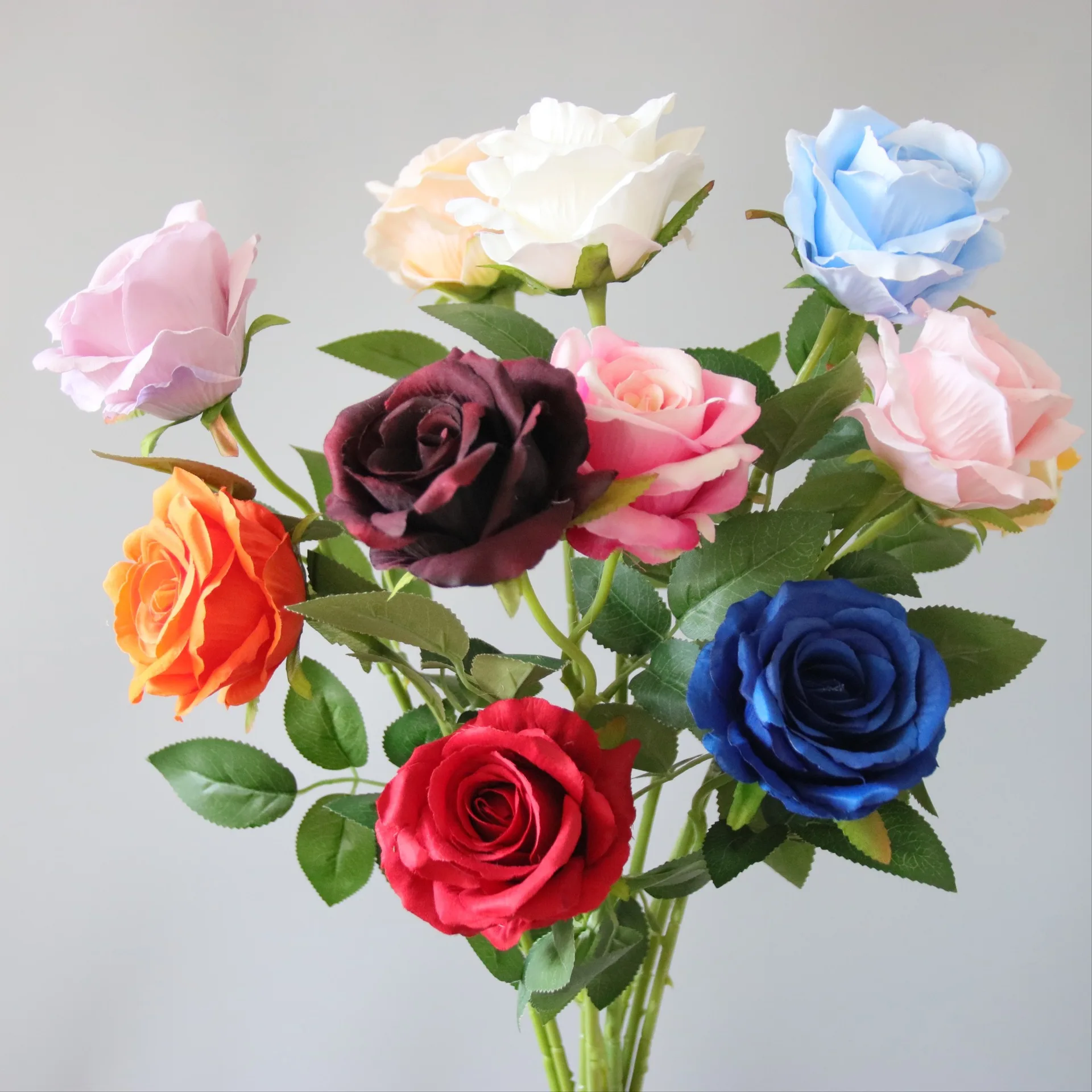 

10PCS Artificial Flower Fashion Home Decoration For Home Wedding Decoration Indoor High Quality Simulation Flower