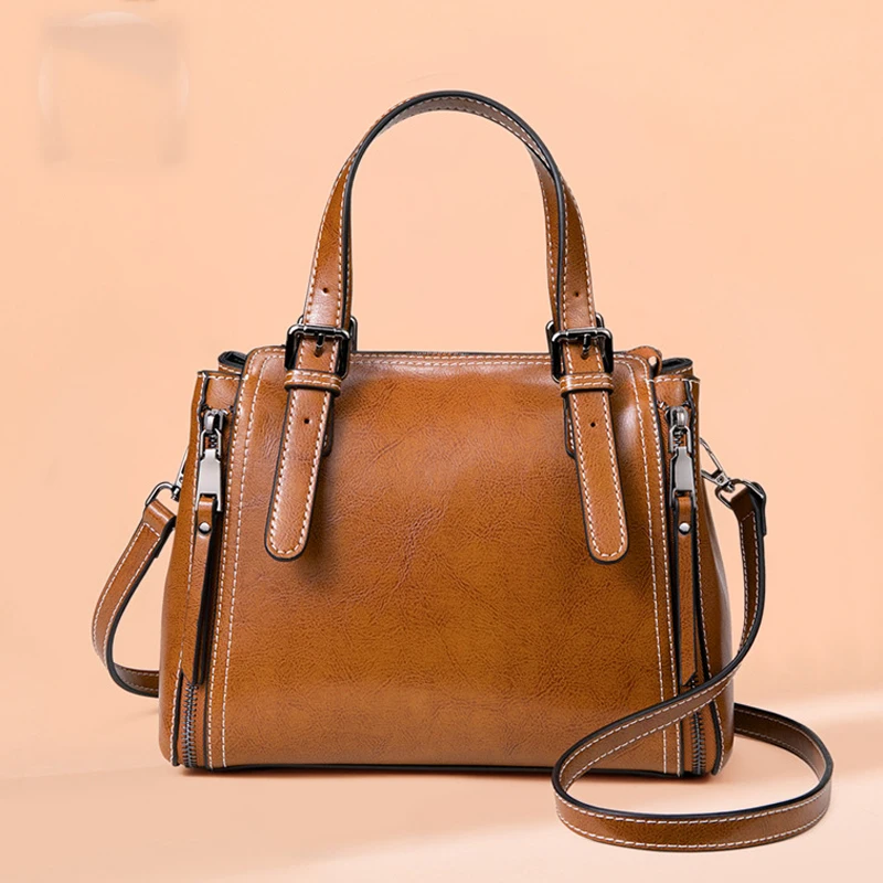 

Женская сумка, новая модная универсальная сумка-мессенджер, женская сумка из воловьей кожи на одно плечо, женская сумка из натуральной кожи