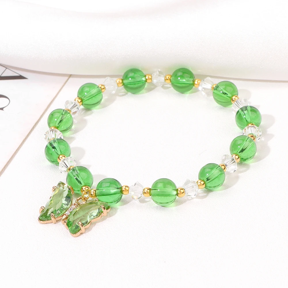 Браслеты с белыми кристаллами и бусинами элегантные браслеты розового цвета