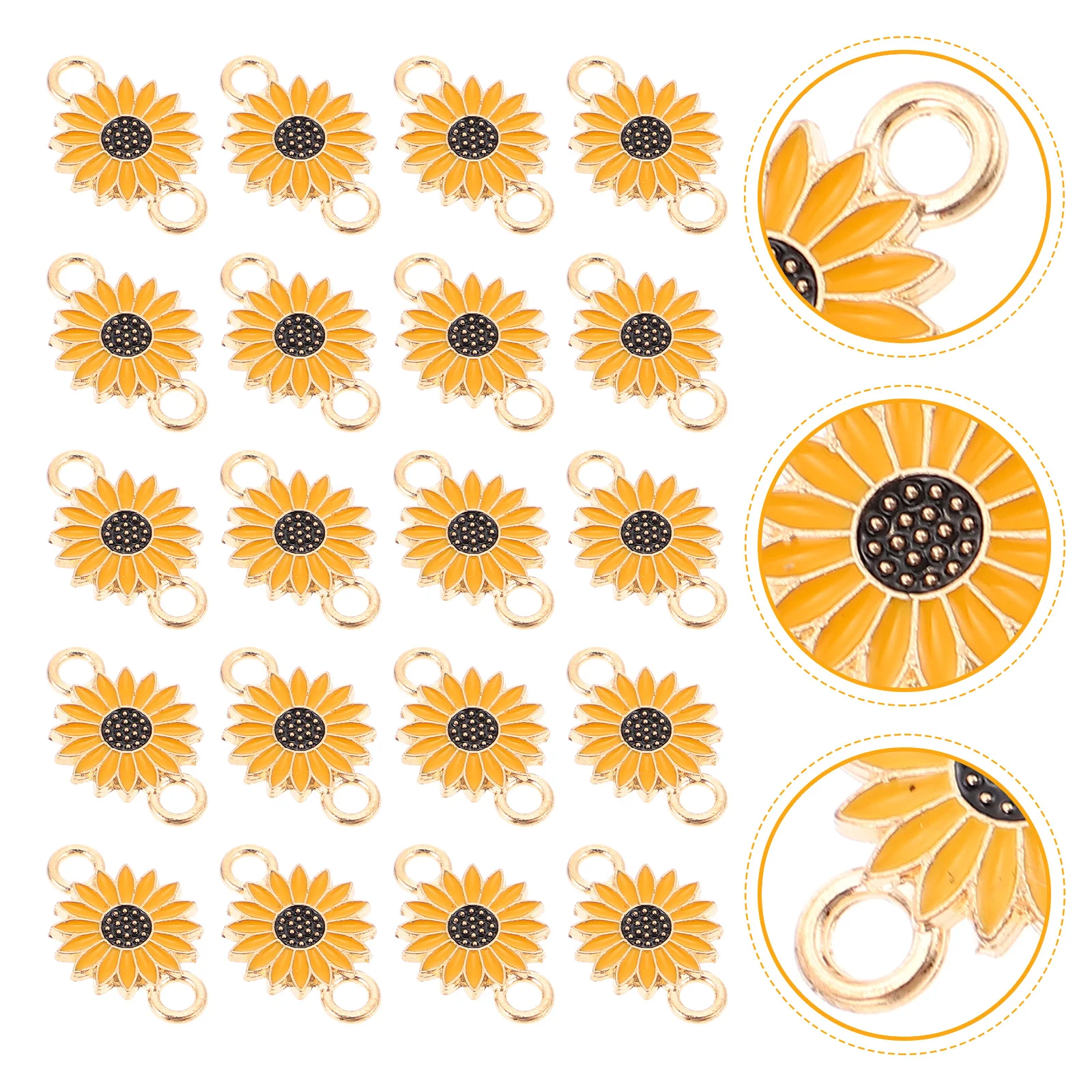 

Daisy Accessories DIY Pendant Alloy Pendants Earring Charms Two Hole Bracelet Boys Bracelets Bronze