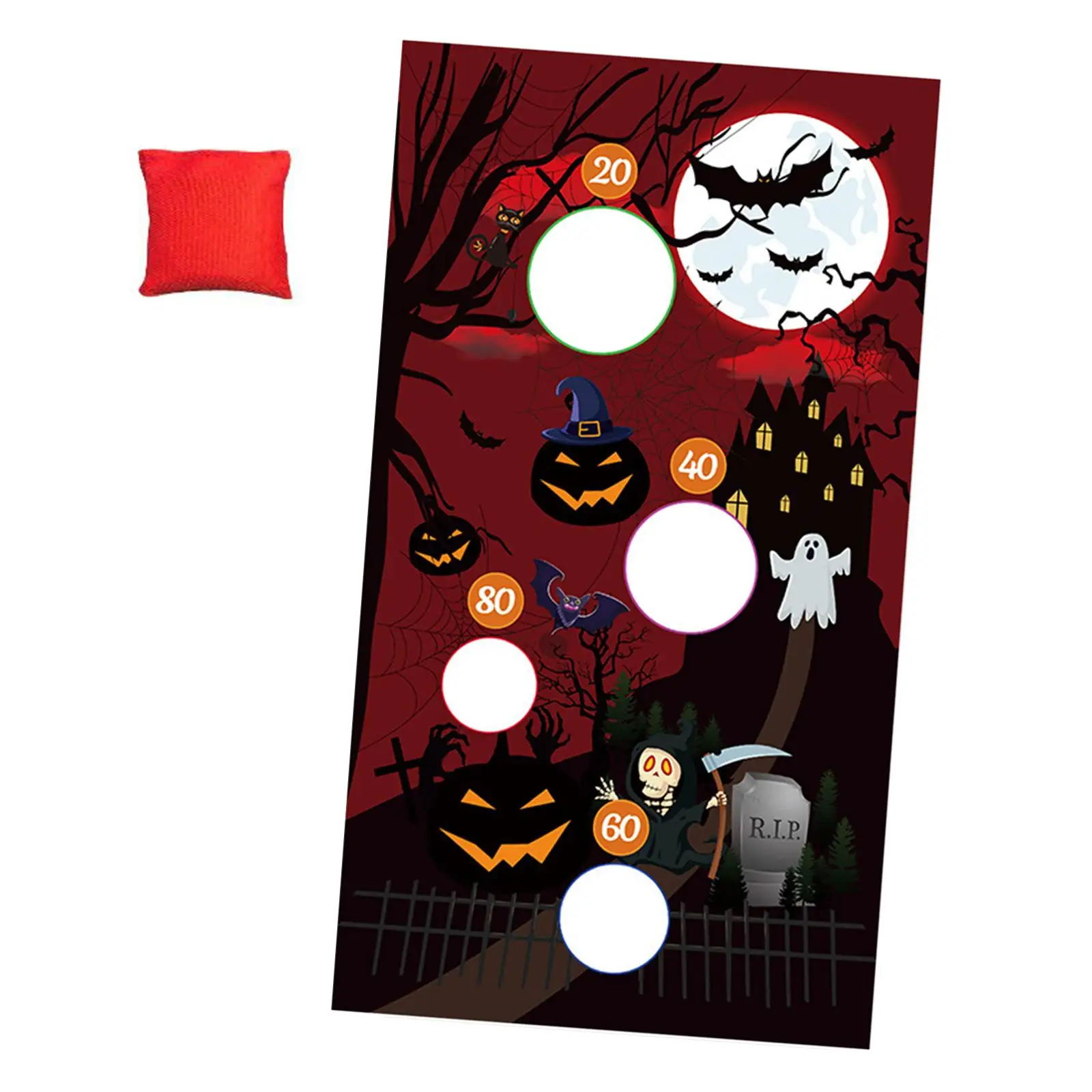 

Halloween Toss Game Indoor Outdoor Activities Toss Games Banner for Yard Outdoor