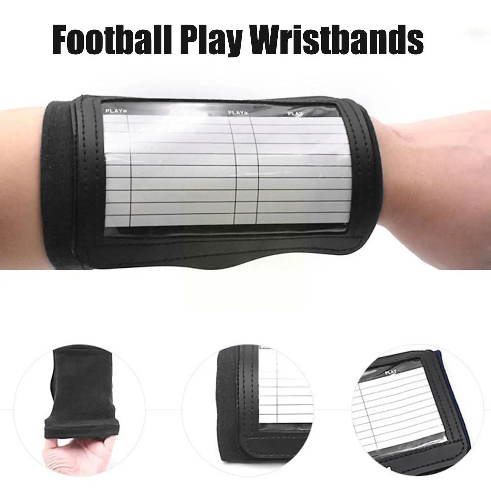

Playbook Football Wristband Wrist Wristbands Basketball Whiteboard Board Soccer Coaching Softball Quarterback Armband Qb Pl N5s4