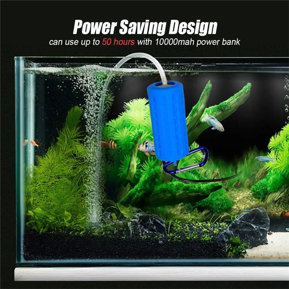 

[ Hot Sale ] Etbotu Portable Mini USB Aquarium Fish Tank Oxygen Air Pump Mute Energy Saving Supplies Accessories