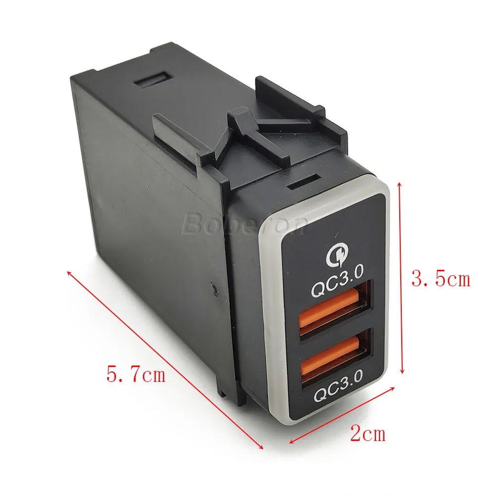 Зарядное устройство для Nissan X-Trail 2008-2012 с двумя портами разъем USB быстрой зарядки