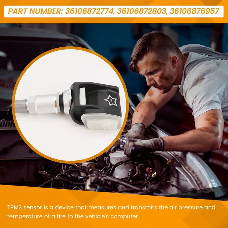 Датчик контроля давления в шинах TPMS для BMW 320I 330E 520I 530E 540I M550I 840I X5 X6 X7 36106876957 36106872774