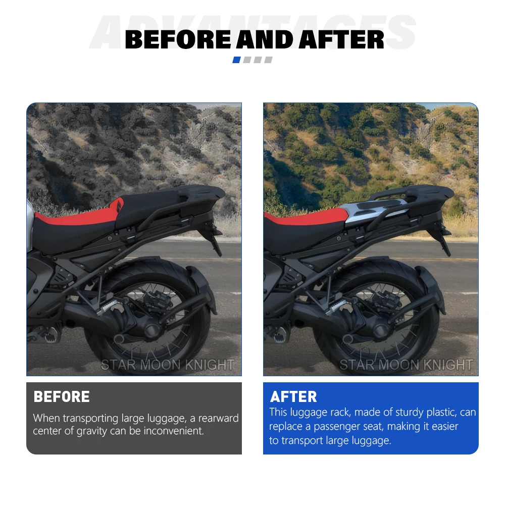 Фото Для BMW R1300GS Adv R 1300 GSA GS1300 Adventure 2024-аксессуары для мотоциклов, комплект багажных пластин на заднее сиденье, багажник №2